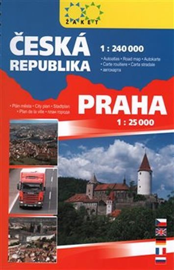 Levně Autoatlas ČR + Praha A5 / 1:240 000