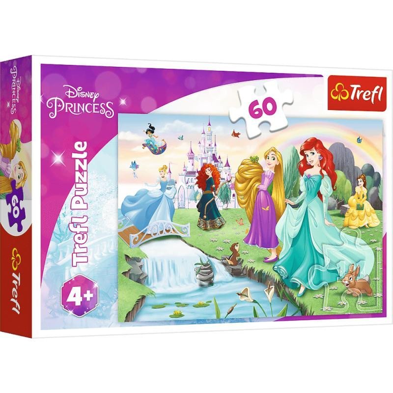 Levně Trefl Puzzle Disney Princess - Seznamte se s princeznami / 60 dílků