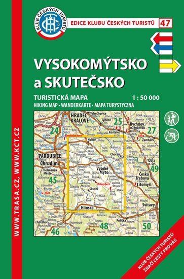 Levně KČT 47 Vysokomýtsko, Skutečsko 1:50 000/turistická mapa