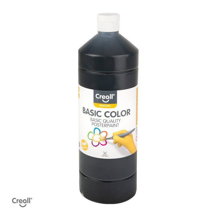 Levně Creall temperová barva, 1000 ml, černá