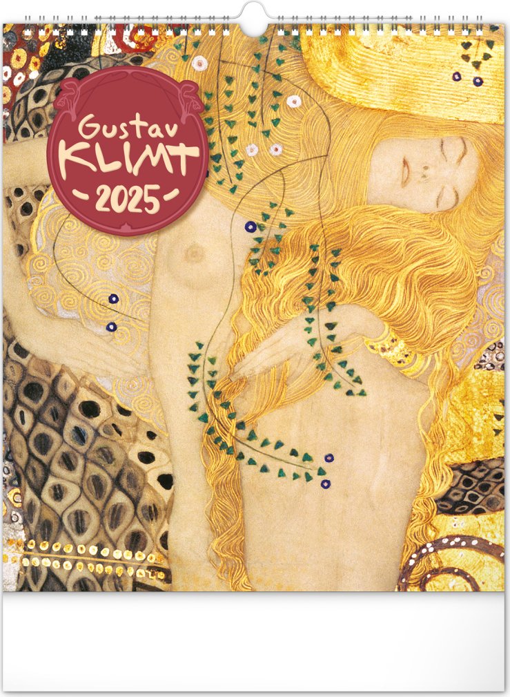 Levně NOTIQUE Nástěnný kalendář Gustav Klimt 2025, 30 x 34 cm