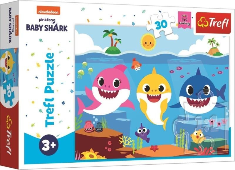 Levně Trefl Puzzle Baby Shark - Podmořský svět žraloků 30 dílků