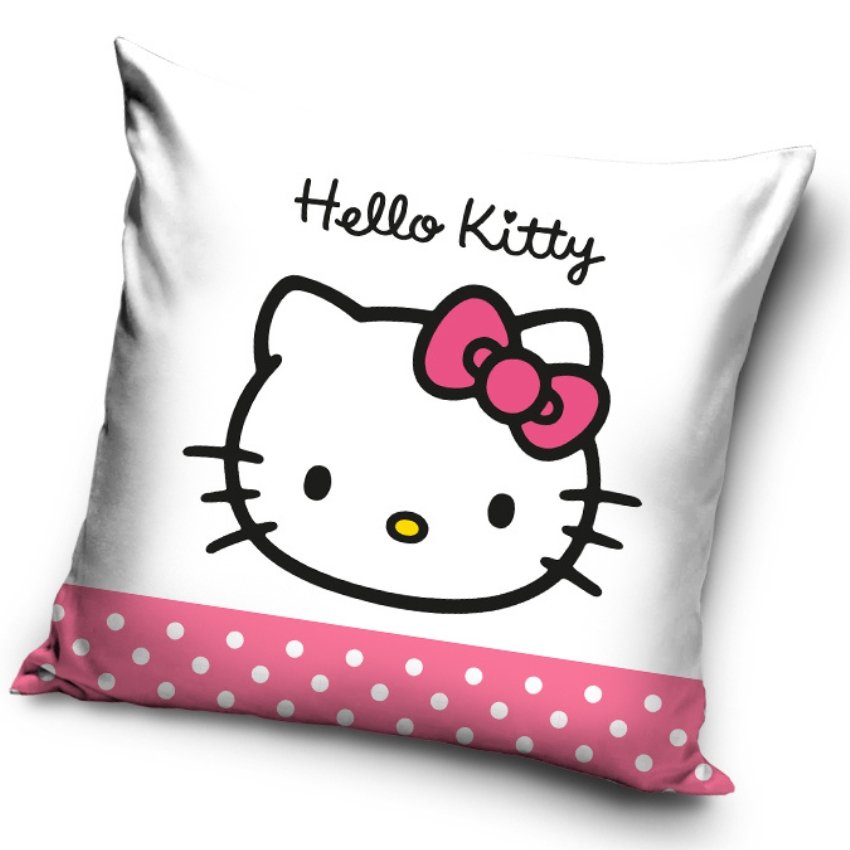 Levně Povlak na polštářek Hello Kitty Růžová Mašlička