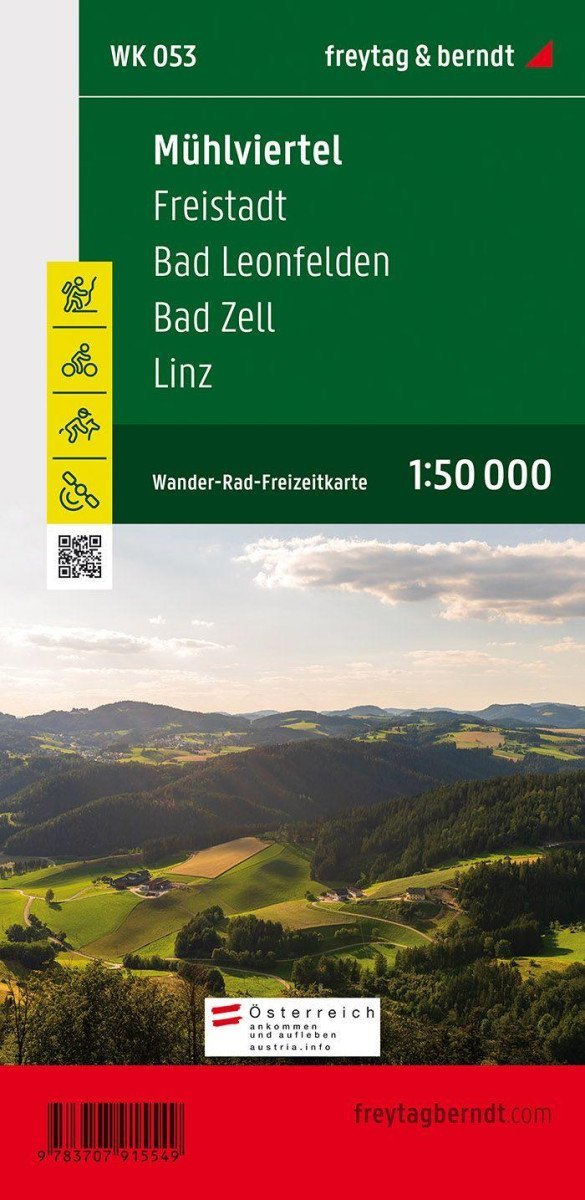 Levně WK 053 Mühlviertel, Freistadt, Bad Leonfelden, Bad Zell, Linz 1:50 000 / turistická mapa