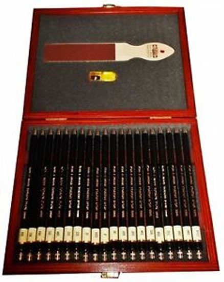Levně Koh-i-noor tužky TOISON D´OR luxusní sada 20 ks mechanických v dřevěné kazetě