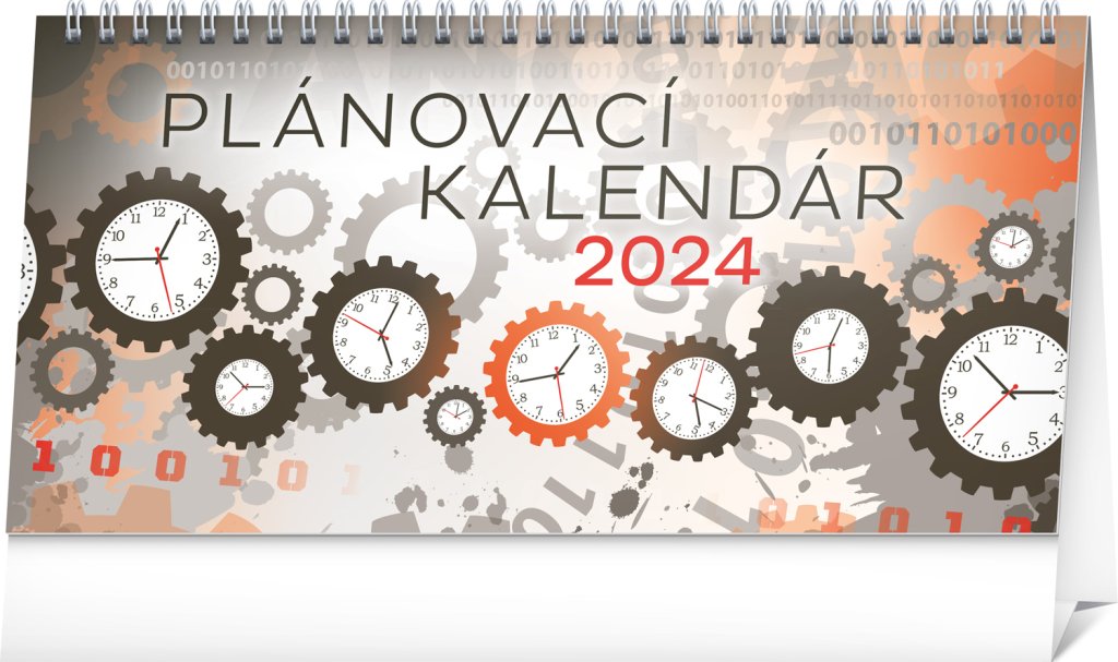 Levně Stolový kalendár Plánovací 2024, 25 × 12,5 cm