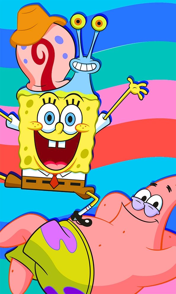 Dětský ručník Sponge Bob s Patrickem a Garym 30x50 cm