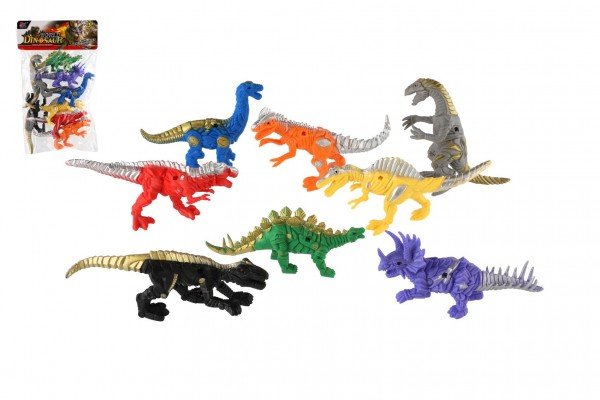 Levně Dinosaurus/Drak 8ks plast 14-17cm v sáčku 22x35x7cm