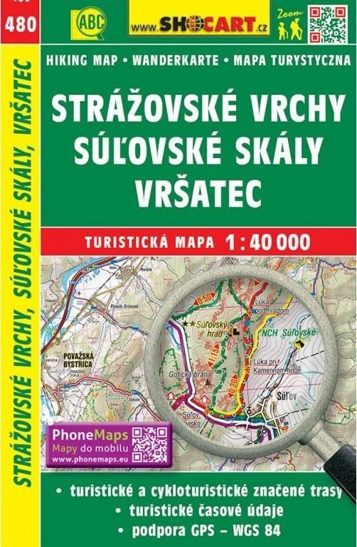 Levně SC 480 Strážovské vrchy, Suľovské skály, Vršatec 1:40 000