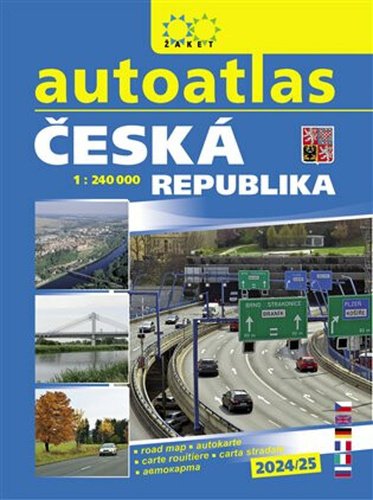 Levně Autoatlas ČR 1:240 000 (2024/25)