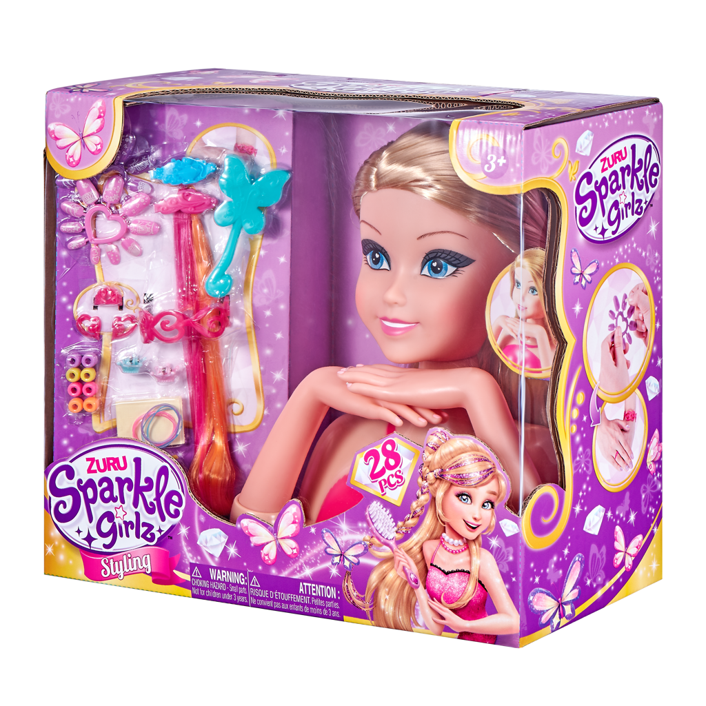 Levně Sparkle Girlz Česací hlava s doplňky - Alltoys Sparkle Girlz