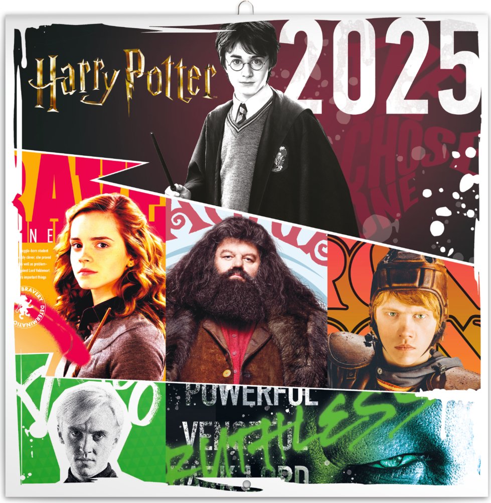 Levně Poznámkový kalendář Harry Potter 2025, 30 × 30 cm