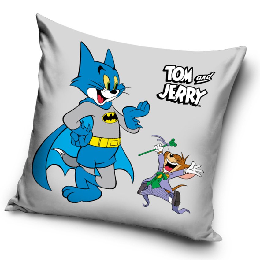 Levně Dětský polštářek Tom a Jerry jako Batman a Joker