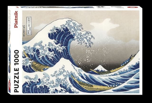 Levně Piatnik 1000 d. Hokusai Velká vlna u pobřeží Kanagawy
