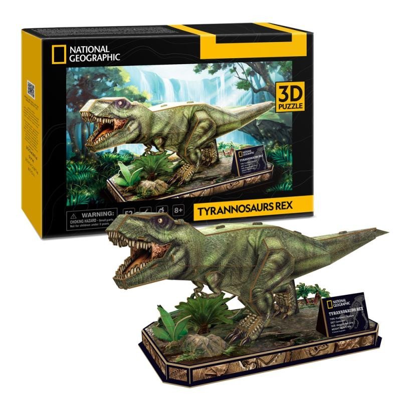 Levně Puzzle 3D Tyrannosaurus Rex 52 dílků