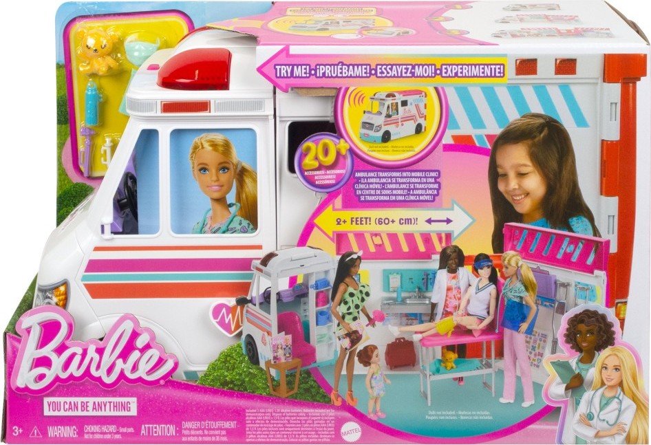 Levně Barbie sanitka a klinika 2 v 1 - Mattel Barbie