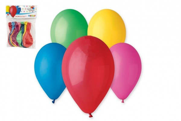 Balonek/Balonky nafukovací 11&quot; 12cm 10ks v sáčku karneval