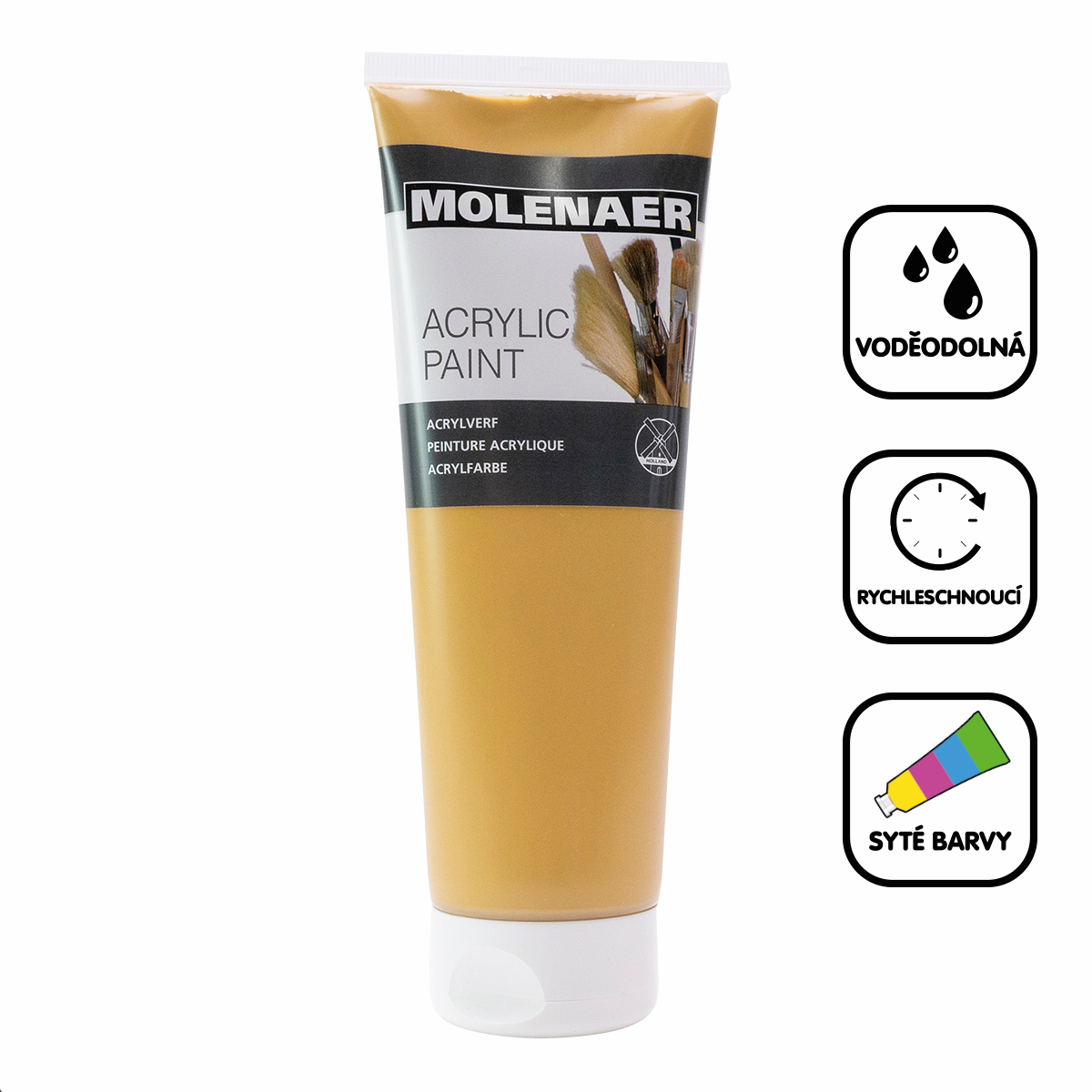 Product detail of Molenaer akrylová barva Molenaer, 250 ml, okrová