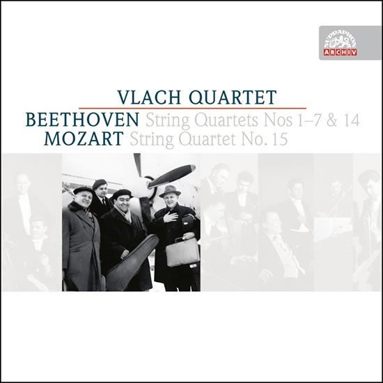 Levně Beethoven &amp; Mozart: Smyčcové kvartety - 4 CD - kvarteto Vlachovo