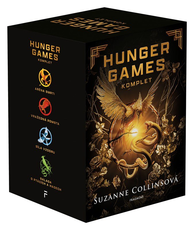 Levně HUNGER GAMES – komplet, 1.-4.díl - box - Suzanne Collinsová