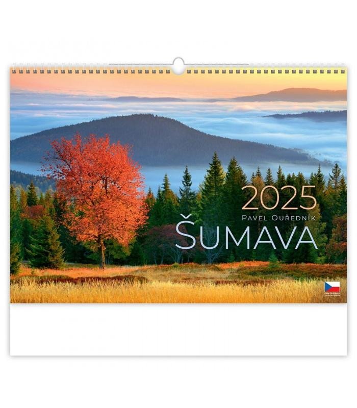 Levně Kalendář nástěnný 2025 - Šumava - Pavel Ouředník