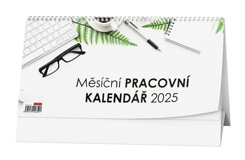 Měsíční pracovní kalendář 2025 - stolní kalendář