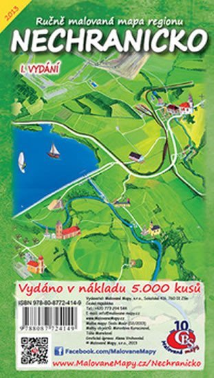 Levně Nechranicko - Ručně malovaná mapa