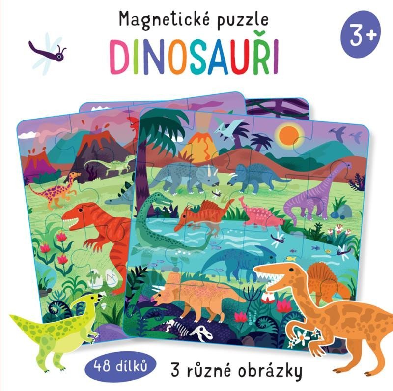 Magnetické puzzle Dinosauři - Toni Stemp