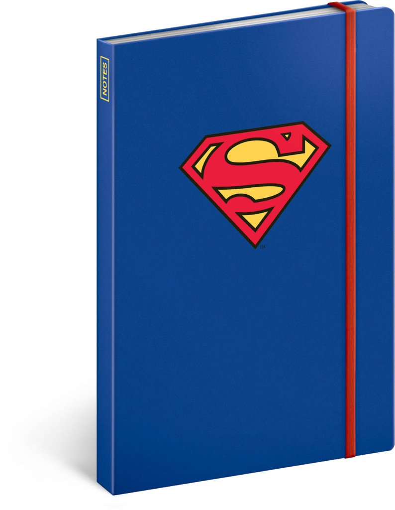 Levně Notes Superman - Symbol, linkovaný, 13 × 21 cm