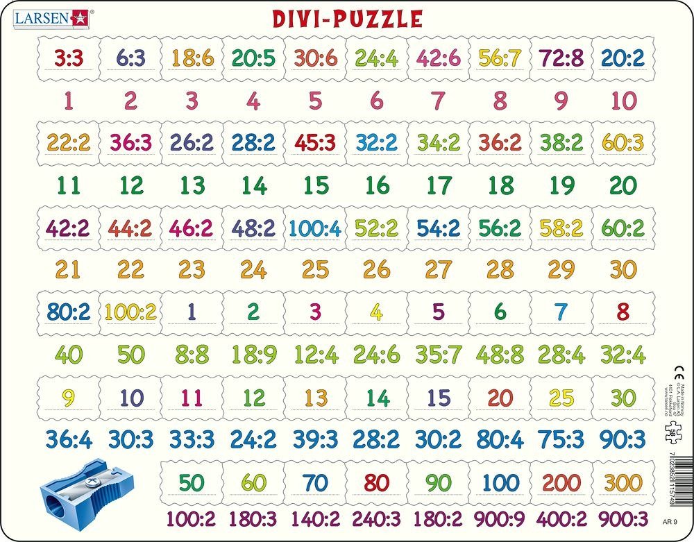 Levně Puzzle MAXI - Dělení/81 dílků - Larsen