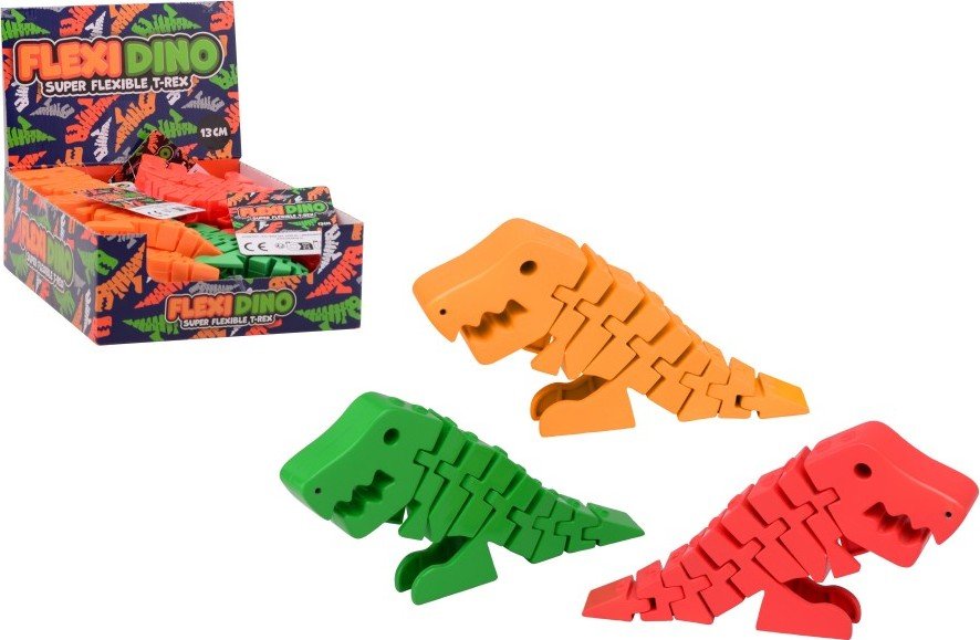 Levně Pohyblivý Flexy Dino T-Rex 13 cm - Johntoy