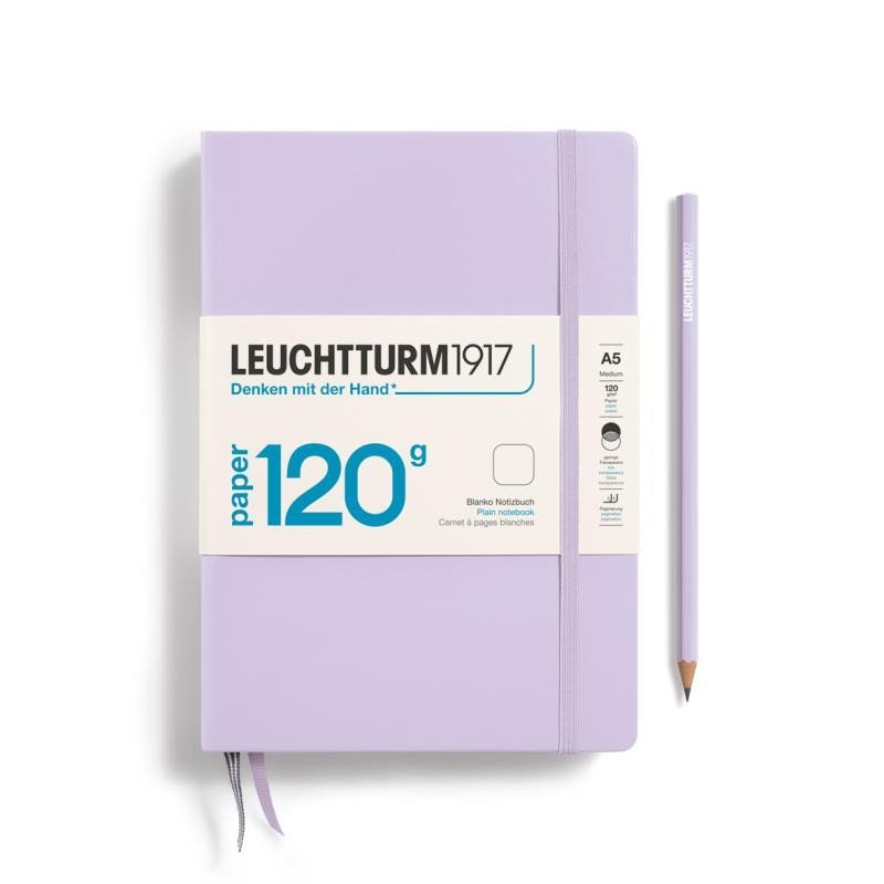 Levně Leuchtturm1917 Zápisník 120G Lilac Medium A5 čistý