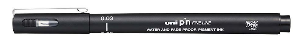 Levně UNI voděodolný liner - černý 0,03 mm