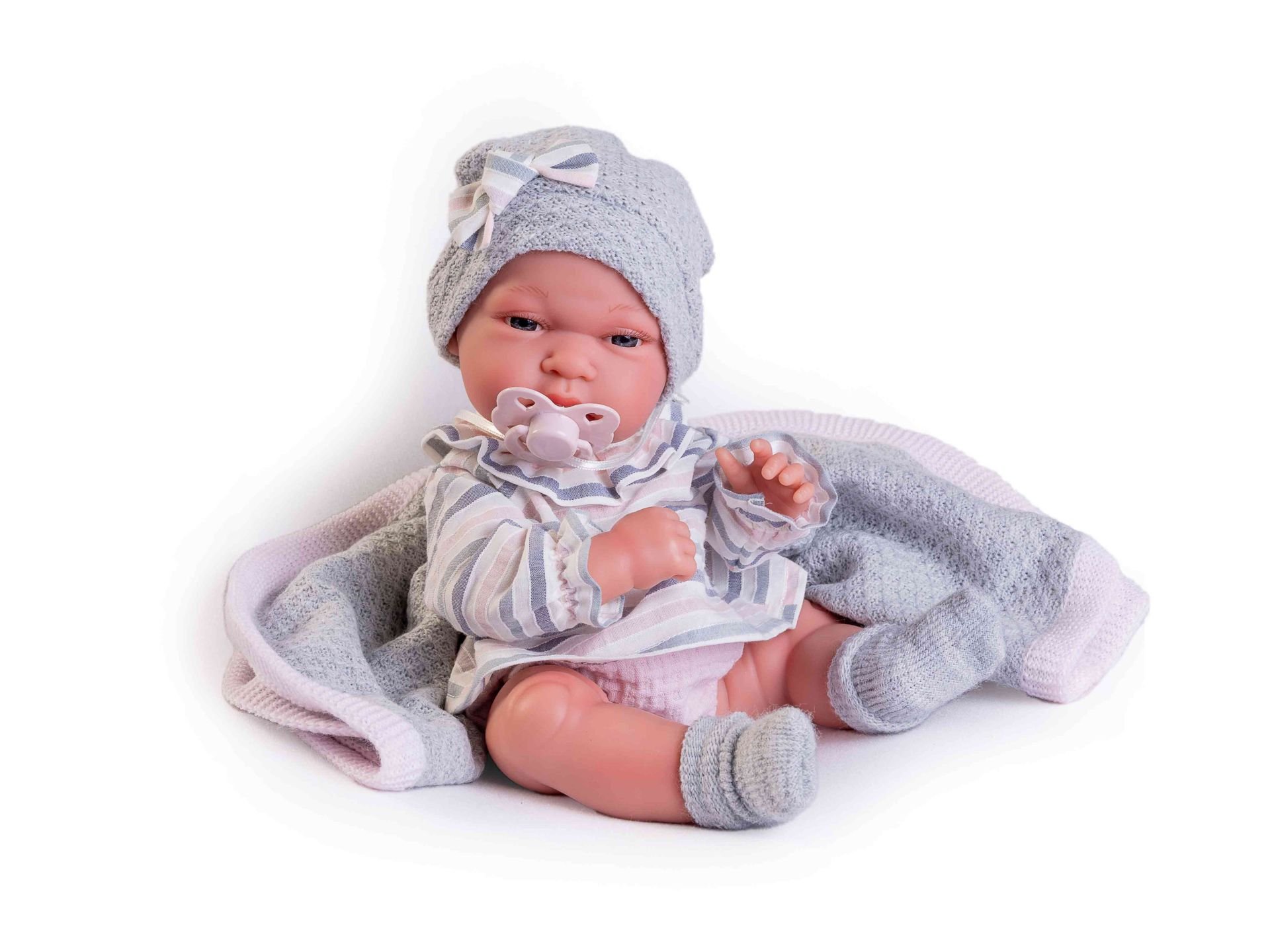 Levně Antonio Juan 60029 TONETA - realistická panenka miminko s celovinylovým tělem - 33 cm
