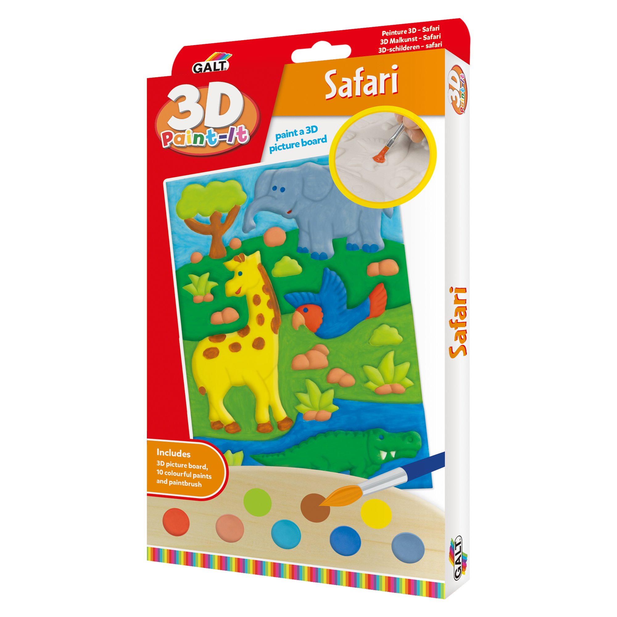 Levně Galt 3D omalovánky - Safari