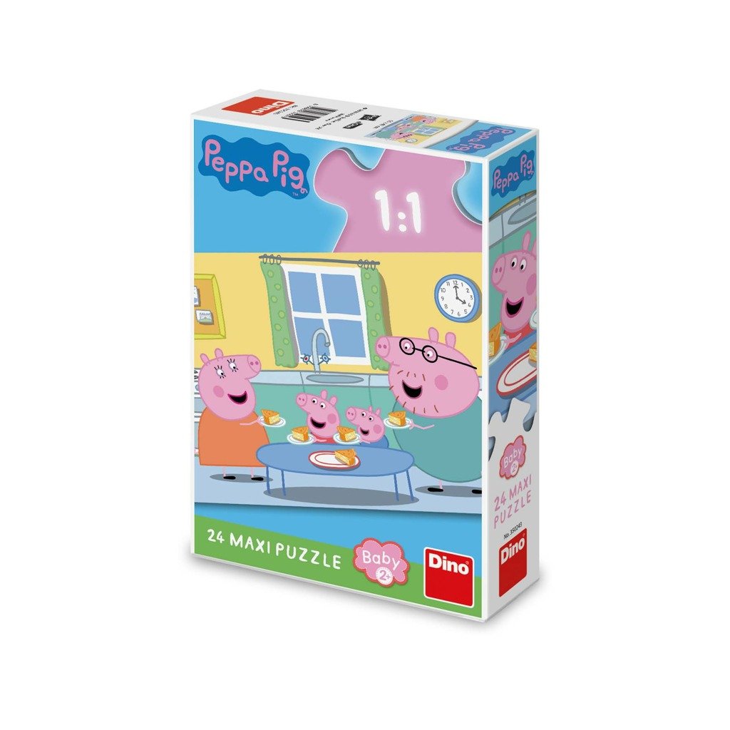Puzzle Peppa Pig Oběd 24 maxi dílků - Dino
