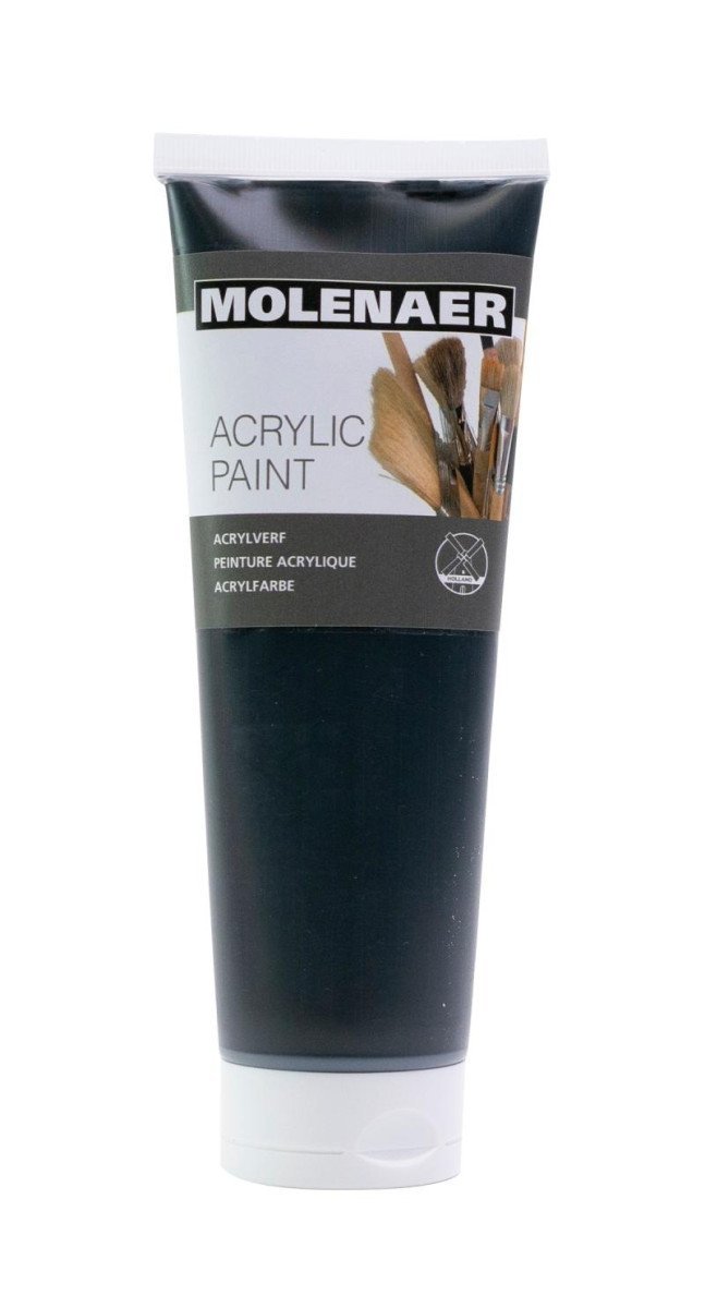 Levně Molenaer akrylová barva 250 ml - černá