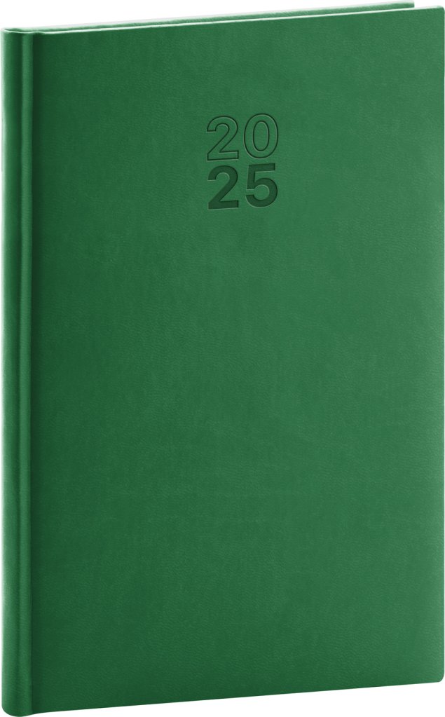 Levně NOTIQUE Týdenní diář Aprint 2025, zelený, 15 x 21 cm