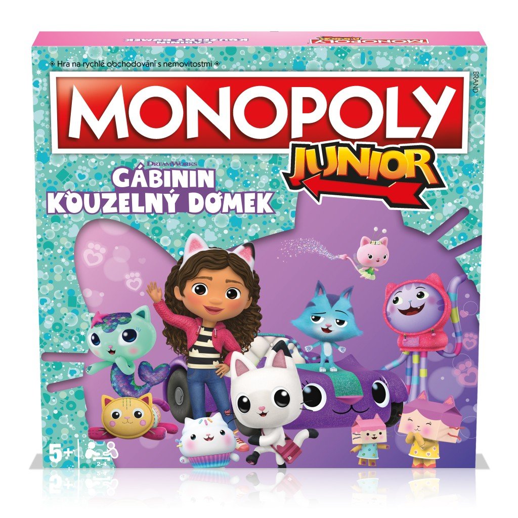 Levně Monopoly Junior Gabby´s Dollhouse CZ - Alltoys