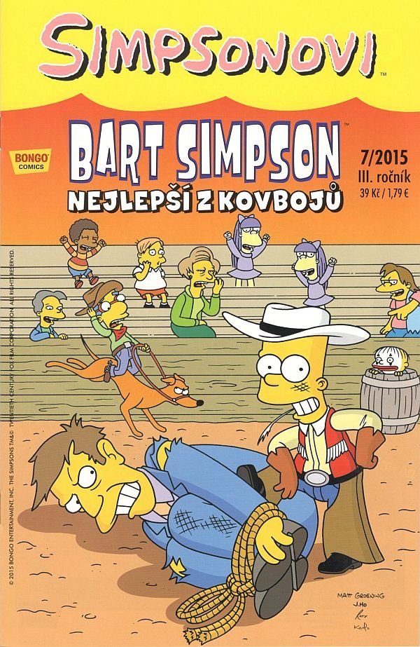Levně Simpsonovi - Bart Simpson 07/2015 - Nejlepší z kovbojů - Matthew Abram Groening