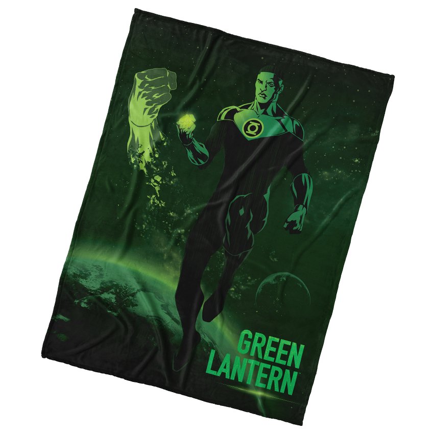 Levně Mikroplyšová deka Green Lantern 150x200 cm