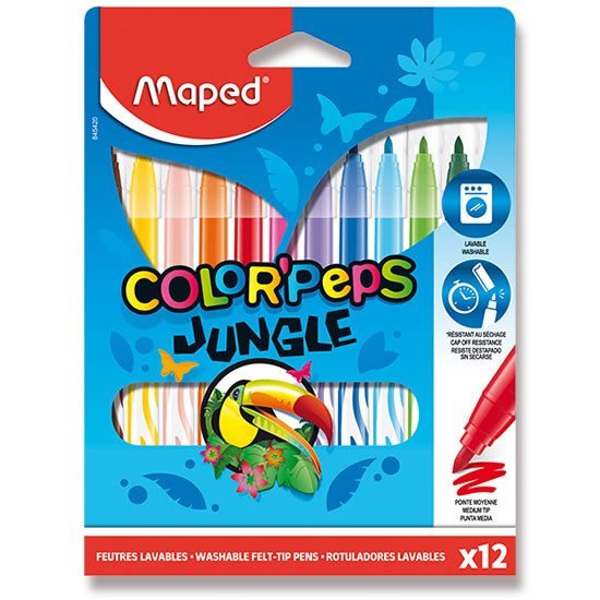 Levně Maped - Fixy Color´Peps Jungle 12 barev