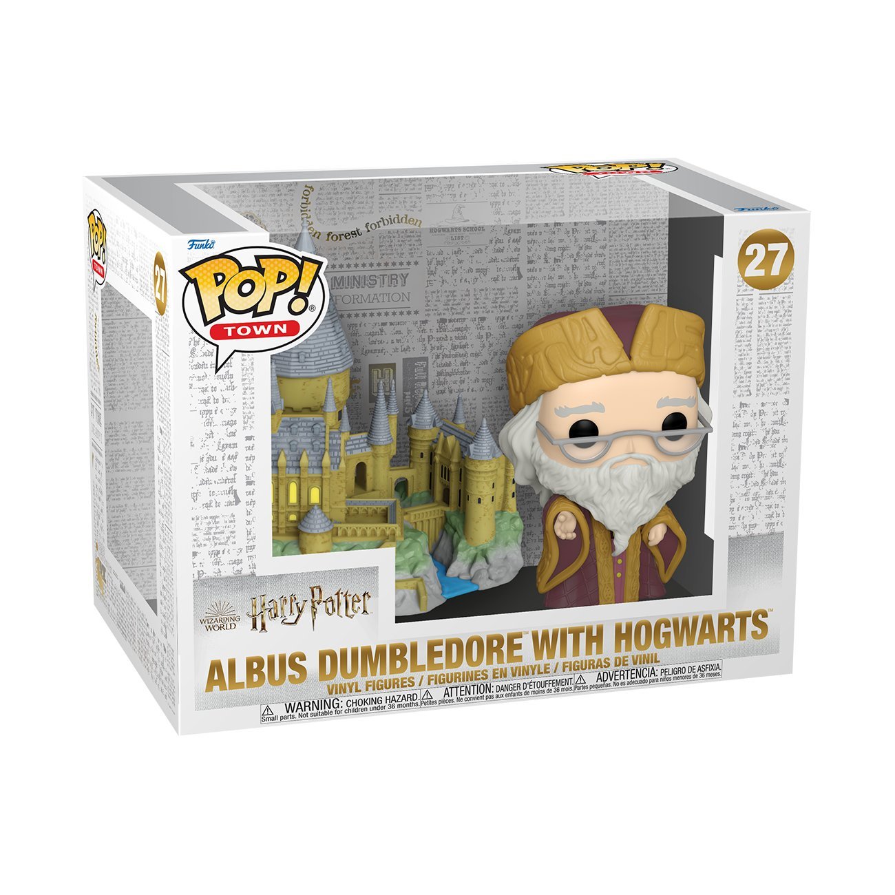 Levně Funko POP Town: Harry Potter Anniversary - Dumbledore w/Hogwarts