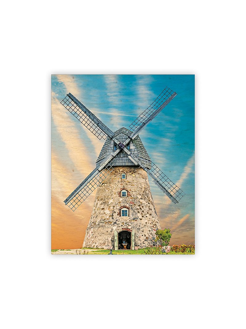 Levně Obraz dřevěný: Windmill, 240 x 300