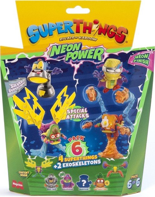 Levně SuperThings NeonPower - 6 ks Exoskeleton - Alltoys