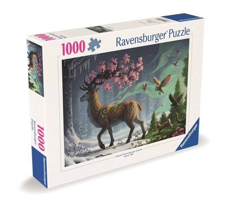 Levně Puzzle Jarní jelen 1000 dílků