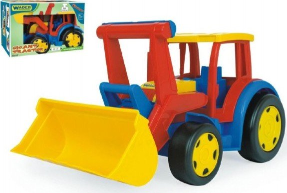 Levně Auto/Traktor Gigant nakladač plast 55cm v krabici Wader