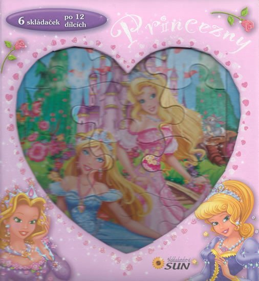 Levně Princezny - skládačková knížka srdce