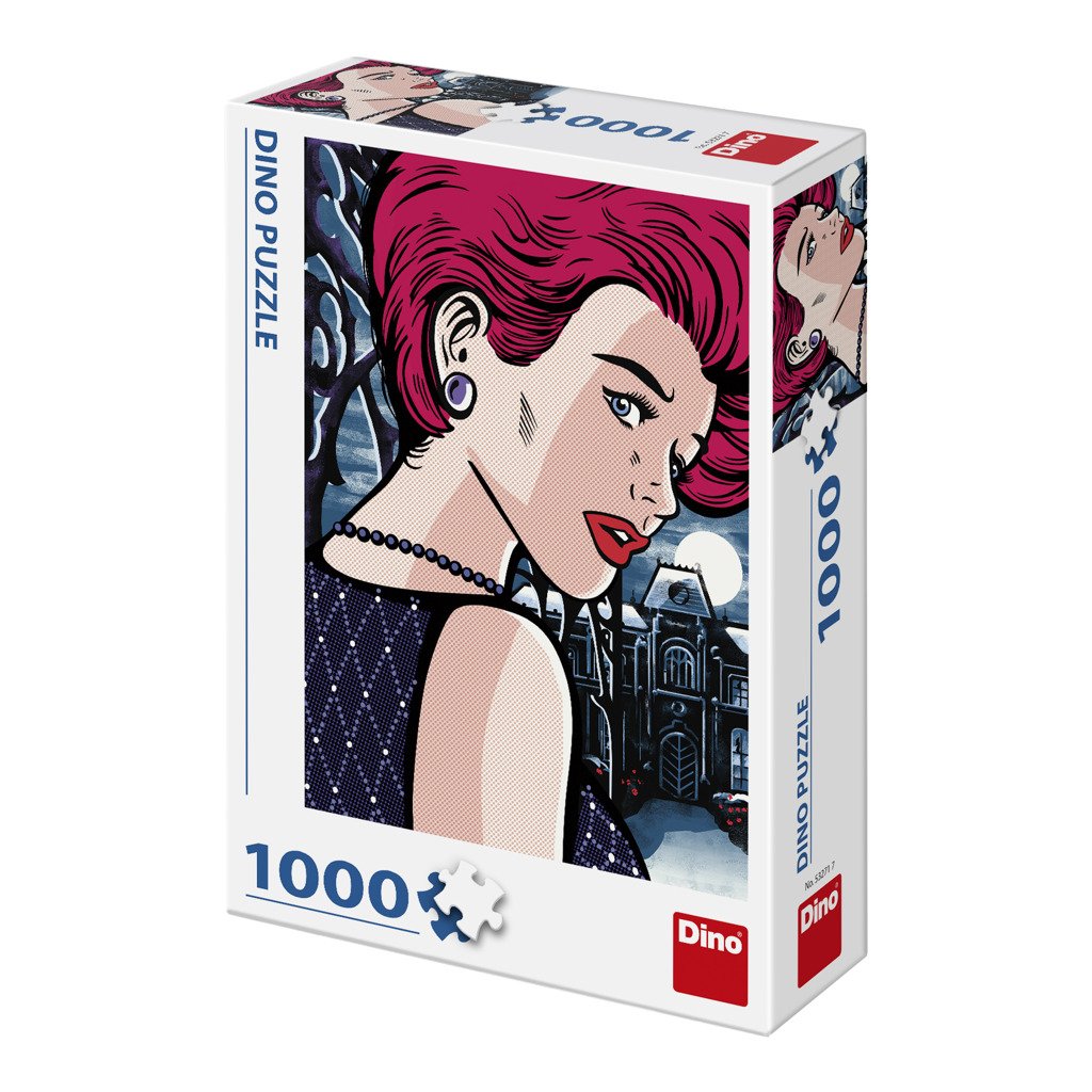Puzzle 1000 dílků Tajemná žena - pop art - Deglingos