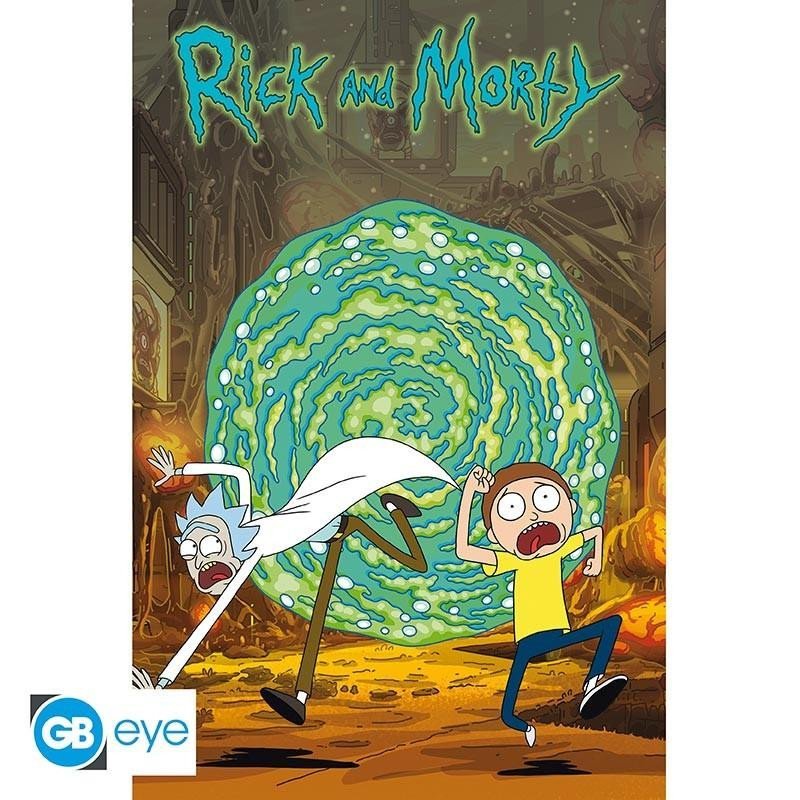 Levně Rick and Morty Plakát Maxi: Portal 91,5 x 61 cm